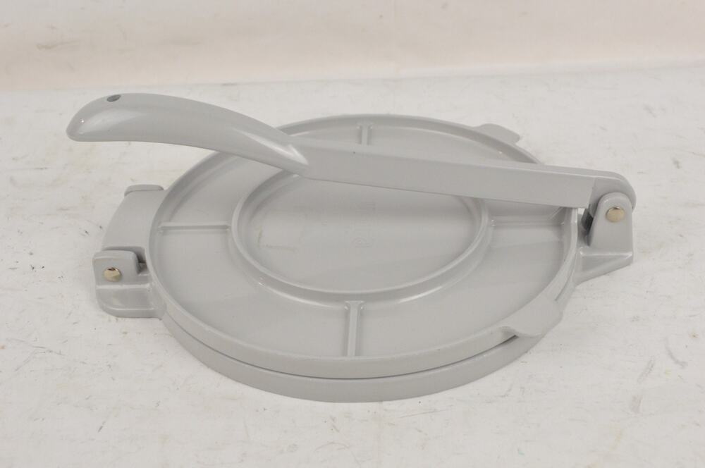 IMUSA USA 8 Inch Tortilla Press Silver Aluminum Corn Press Maker